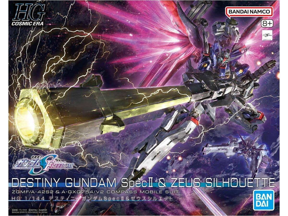 1/144 HG Destiny Gundam Spec II & Zeus Sillouette